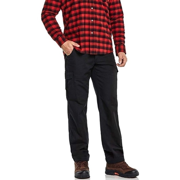 NWT Tesla puffed Snow Insulated padded Cargo pants black Men’s M outdoor Work - Picture 1 of 8